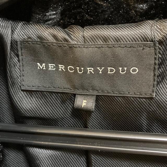 MERCURYDUO(マーキュリーデュオ)のマーキュリーデュオ　コート　黒　 レディースのジャケット/アウター(毛皮/ファーコート)の商品写真