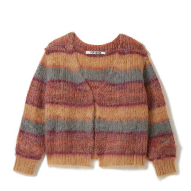 BEAUTY&YOUTH UNITED ARROWS(ビューティアンドユースユナイテッドアローズ)のPERVERZE  Stripe Mohair Wide Cardigan  レディースのトップス(カーディガン)の商品写真