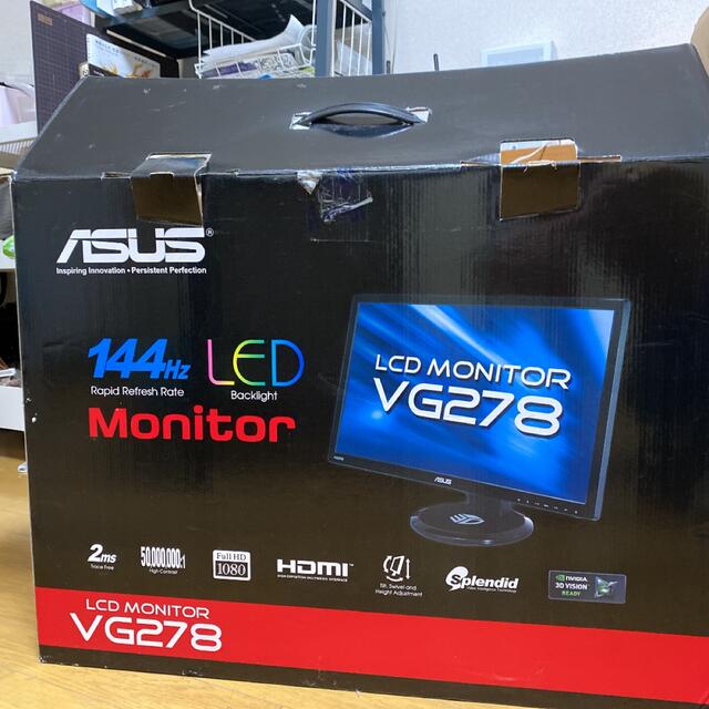 ASUS VG278HE ゲーミングモニター 27インチ - ディスプレイ