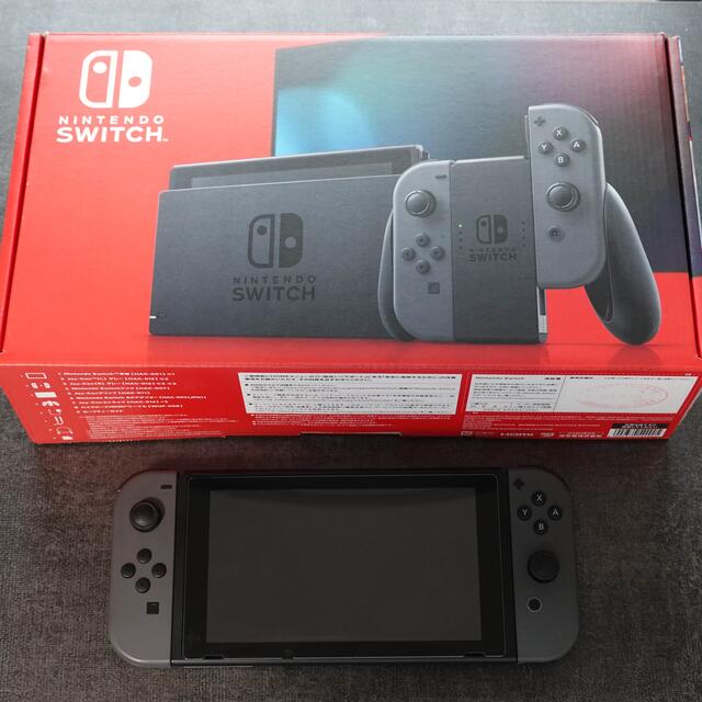 [美品] Nintendo Switch グレー バッテリー強化モデル  本体