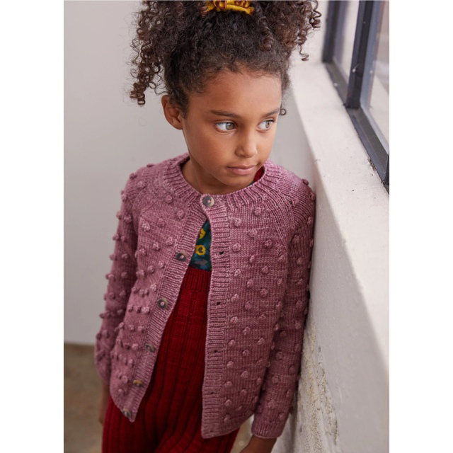 Misha and Puff Popcorn Cardigan 3-4y-