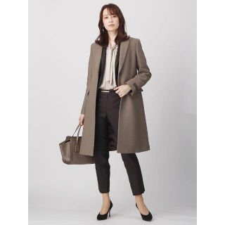 スーツカンパニー(THE SUIT COMPANY)のTHE SUIT COMPANYウールダブルクロス シングルチェスターコート(ロングコート)