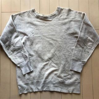 ヘインズ(Hanes)のヴィンテージ　50s Hanes 杢　霜降り　ごま塩　スウェットシャツ　裏起毛(スウェット)