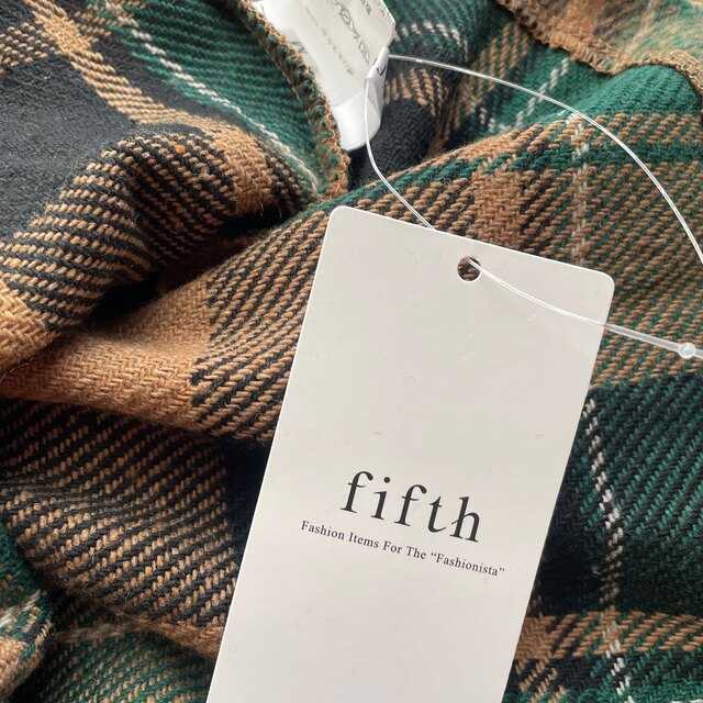 fifth(フィフス)のfifth チェックフレアロングスカート レディースのスカート(ロングスカート)の商品写真