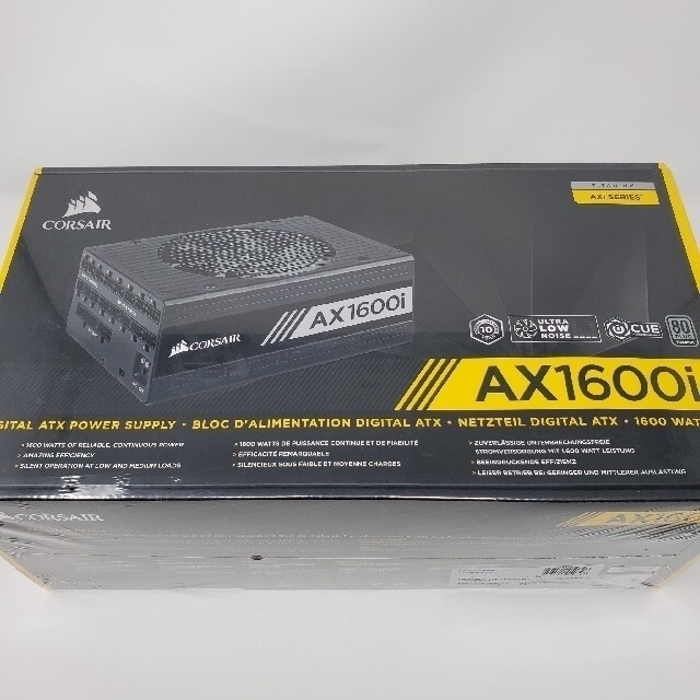 人気絶頂 Corsair AX1600i 1600W 80PLUS TITANIUM 電源 PCパーツ