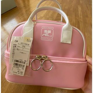 クレージュ(Courreges)のクレージュ　ピンク　ハンドバッグ　保冷機能付き(ハンドバッグ)