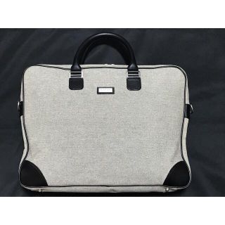 バーバリーブラックレーベル(BURBERRY BLACK LABEL)のBURBERRY バーバリー キャンバス レザーブリーフケース トートバッグ②(ビジネスバッグ)