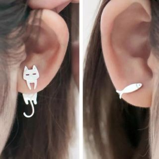ピアス ネコ 猫の通販 5,000点以上 | フリマアプリ ラクマ