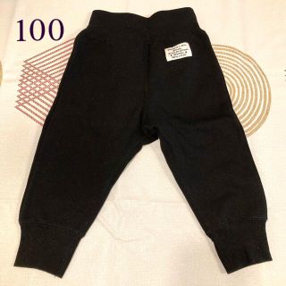 ニシマツヤ(西松屋)の裏起毛 100サイズ 黒 ボトムス(パンツ/スパッツ)