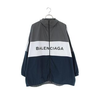 Balenciaga - バレンシアガ ロゴプリントポプリンシャツブルゾン 37