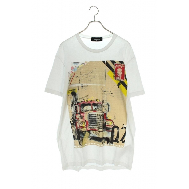 DSQUARED2 - ディースクエアード イラストプリントTシャツ XLの通販 by ... DSQUARED2 デザインTシャツXL