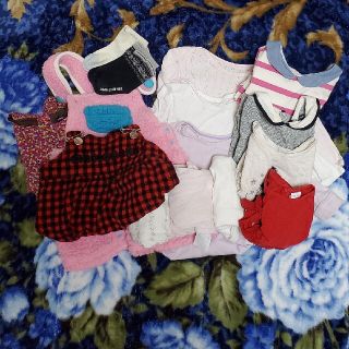 ベビーギャップ(babyGAP)のやーちゃんまま様専用　赤チェックロンパースのみ(ロンパース)