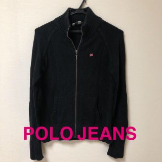 ポロクラブ(Polo Club)のポロジーンズ　アウター　カーディガン　黒(ニットコート)