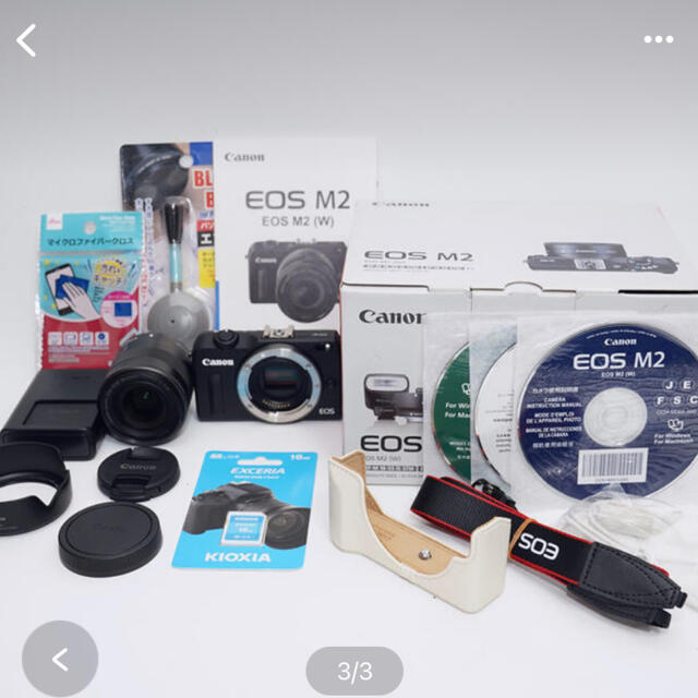 超高画質!超軽量ミラーレスカメラ♪Wi-Fi機能 キャノン EOS M