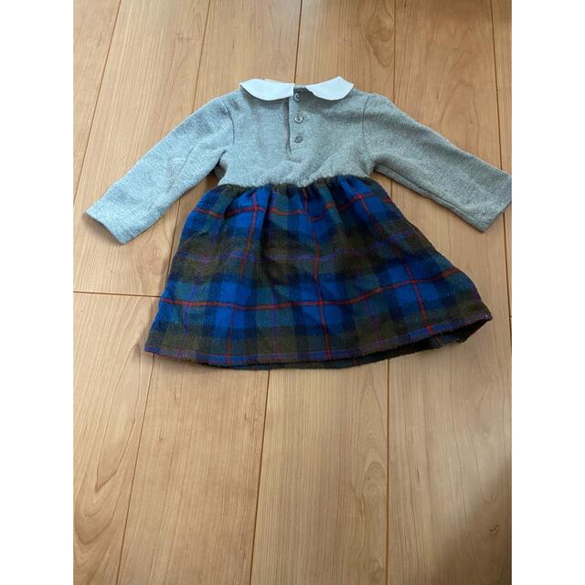 petit main(プティマイン)のputit main ワンピース　90 キッズ/ベビー/マタニティのキッズ服女の子用(90cm~)(ワンピース)の商品写真