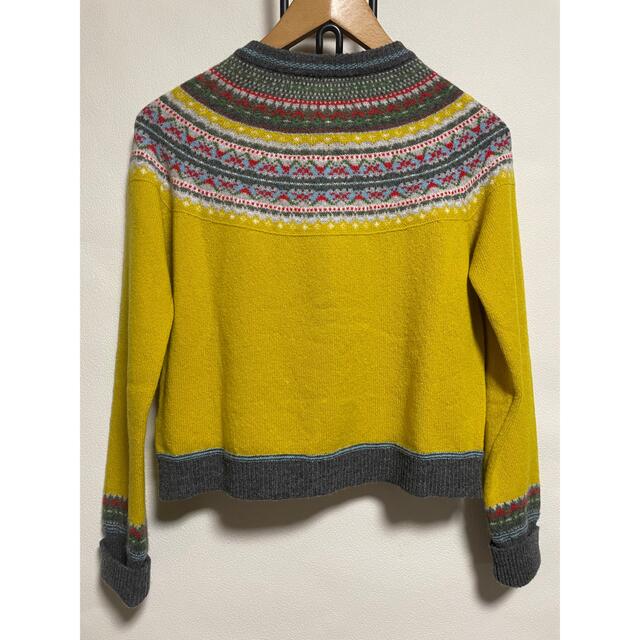 ERIBE】クルーネックショートカーディガン yellowの通販 by 蟹フォーク