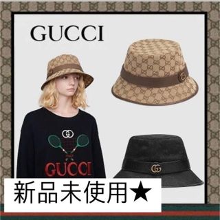 グッチ(Gucci)のGUCCI(グッチ)GGキャンバスフェドラハット(ハット)