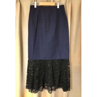 ルシェルブルーLE CIEL BLEU メッシュレースフレアスカート ルシェルブルーLE CIEL BLEU メッシュレースフレアスカート