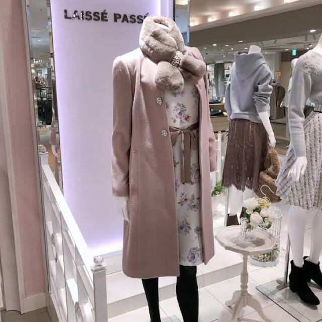 【緊急お値下げ】LAISSE PASSE ファーティペット付コート