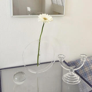 ザラホーム(ZARA HOME)のLittle Rooms ラウンドフラワーベース　花瓶　一輪挿し　韓国(花瓶)