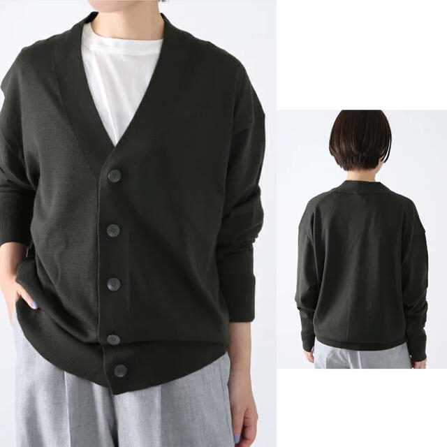 ATON 4.3万SLOW WOOL オーバーサイズカーディガンUNISEX