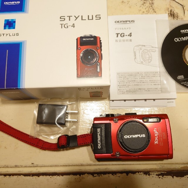 OLYMPUS オリンパス STYLUS TG-4 RED - コンパクトデジタルカメラ