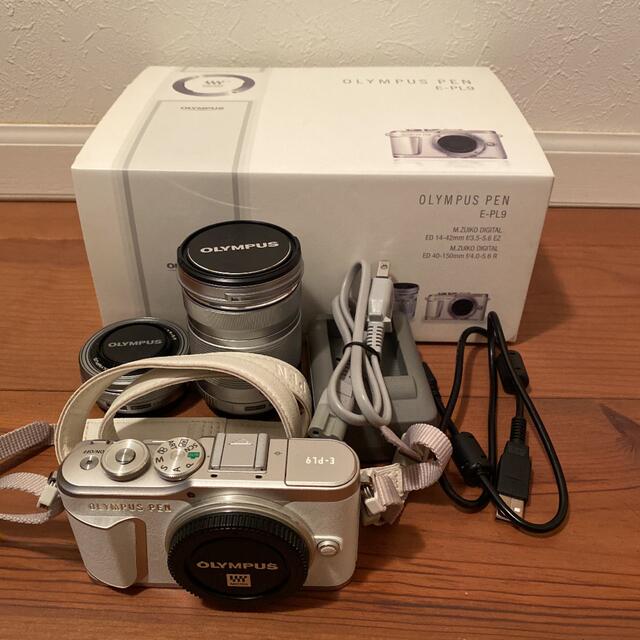 セール新作 OLYMPUS - OLYMPUS PEN E-PL9 EZダブルズームキット(白