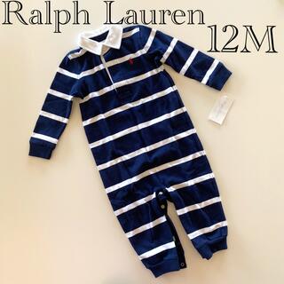 ポロラルフローレン(POLO RALPH LAUREN)の新品未使用　ラルフローレン　1歳　12ヵ月　ロンパース  襟付き　長袖(ロンパース)