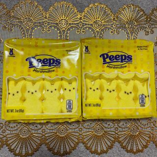 Peeps うさぎマシュマロ　イエロー　2袋(菓子/デザート)