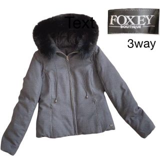 【極美品✨】FOXEY 3way ダウジャケット レース フォックスファー 42