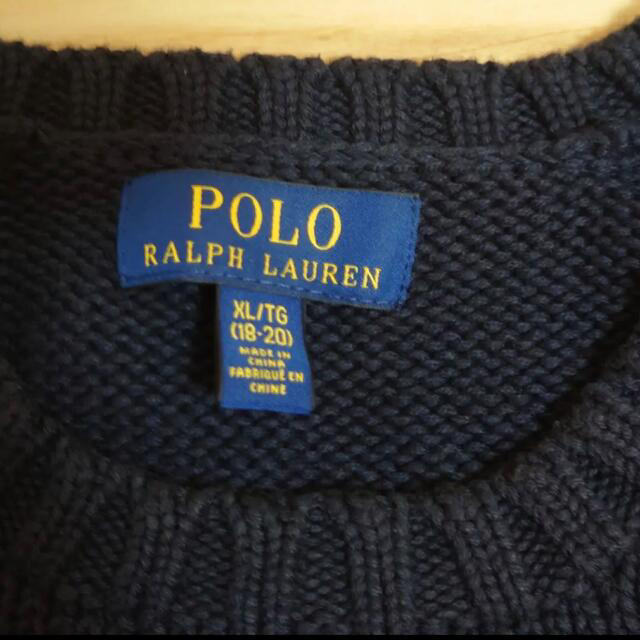 POLO RALPH LAUREN(ポロラルフローレン)のラルフローレン 星条旗 フラッグ セーター 美品 Kids XLサイズ メンズのトップス(ニット/セーター)の商品写真