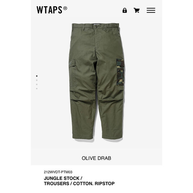 メンズWTAPS 21aw JUNGLE STOCK OD XL 新品　未開封