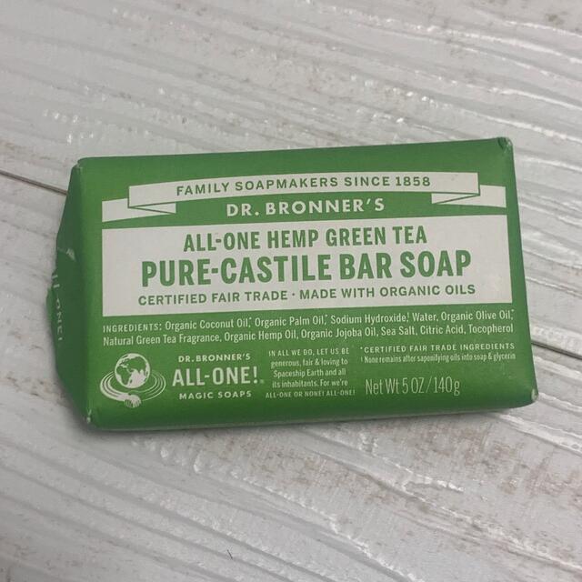 Dr.Bronner(ドクターブロナー)のドクターブロナー　石鹸　green tea コスメ/美容のボディケア(ボディソープ/石鹸)の商品写真