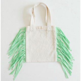 シールームリン(SeaRoomlynn)のFRINGE MICRO MINI BAG ライトグリーン(ハンドバッグ)