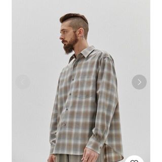 リドム　WOOL MICRO CHECK SHIRT