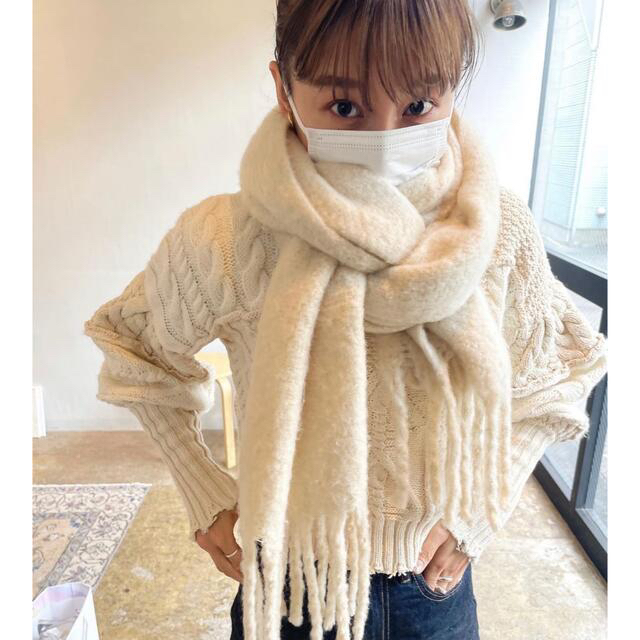 TODAYFUL(トゥデイフル)の週末限定価格！【TODAYFUL】Fringe Volume Stole レディースのファッション小物(マフラー/ショール)の商品写真