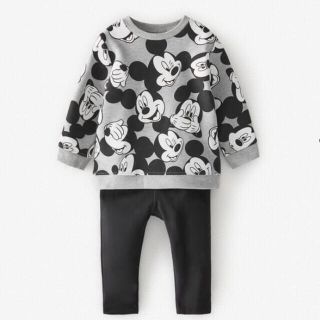 ザラキッズ(ZARA KIDS)の新品　上のみ　ZARA キッズ　ベビー　92  ミッキー　トレーナー　(その他)