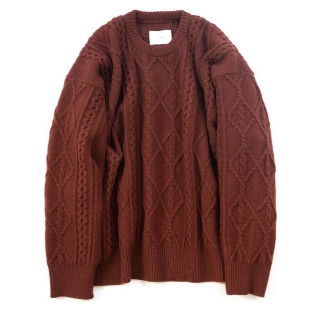 1LDK SELECT(ワンエルディーケーセレクト)のstein  Oversized Cable Knit LS メンズのトップス(ニット/セーター)の商品写真