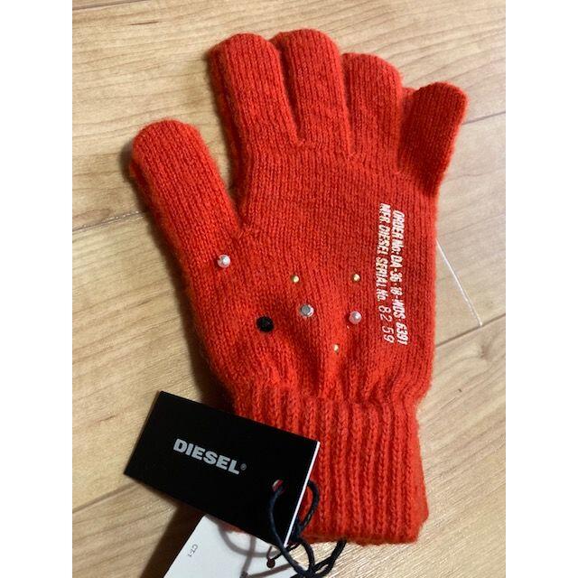 DIESEL(ディーゼル)の★新品★DIESEL ディーゼル 手袋 子供用 ウール78% キッズ オレンジ キッズ/ベビー/マタニティのこども用ファッション小物(手袋)の商品写真