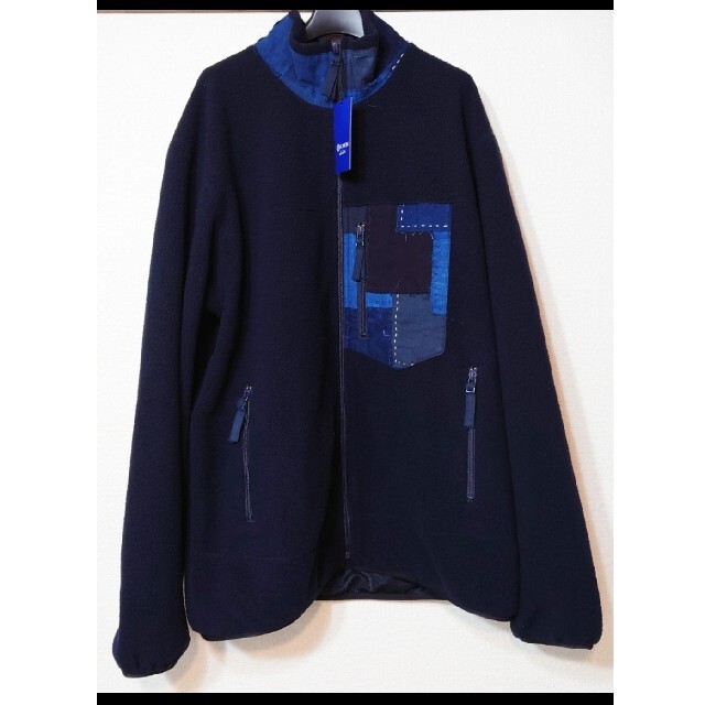 KUON x DAN / Fleece Jacket w/BORO XLサイズ