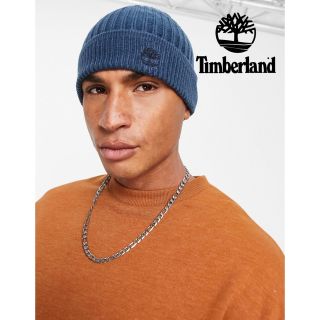 ティンバーランド(Timberland)のTimberland ティンバーランド リブビーニー ニット帽 ブルー(ニット帽/ビーニー)