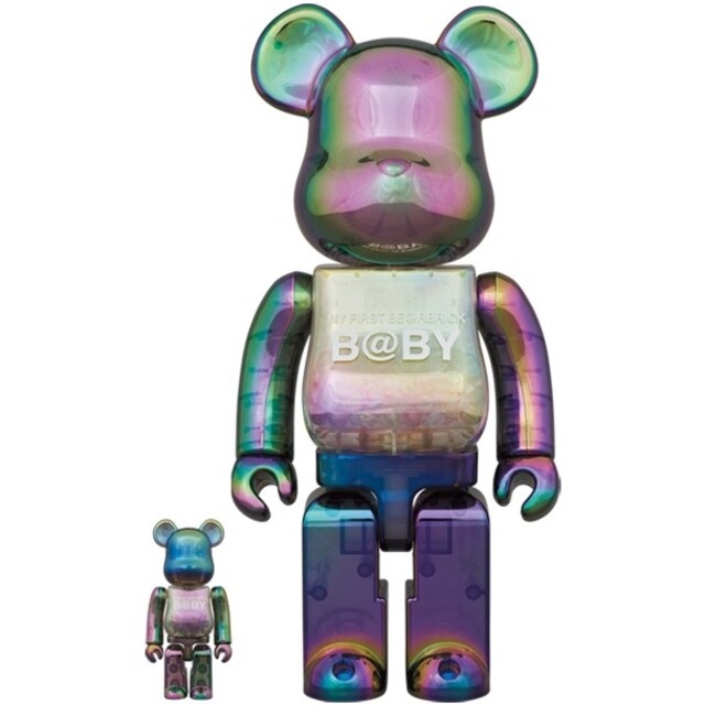 MY FIRST BE@RBRICK BLACK CHROME 100 400%