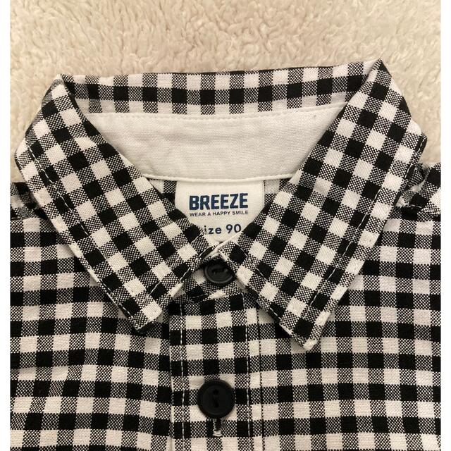 BREEZE ブリーズ ギンガムチェックシャツ90の通販 by maki's shop｜ブリーズならラクマ