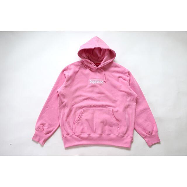 M【日本製】SUPREME Box Logo Hooded ピンクM パーカー メンズM クリアランス売上 vaugさま Supreme Box Logo Hooded Black M パーカー