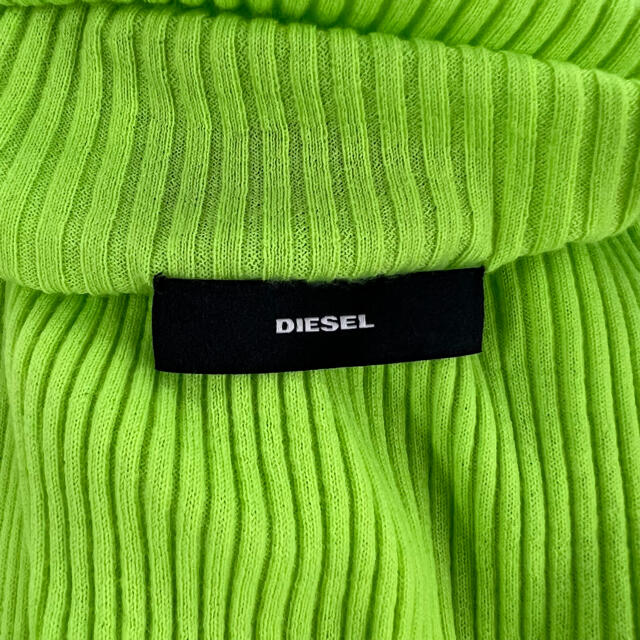◆ DIESEL 黄緑タートルニット◆ 日本通販サイト 翌日配送 カシミヤニット ニット カシミヤ DISEL ディーゼル ニット/セーター
