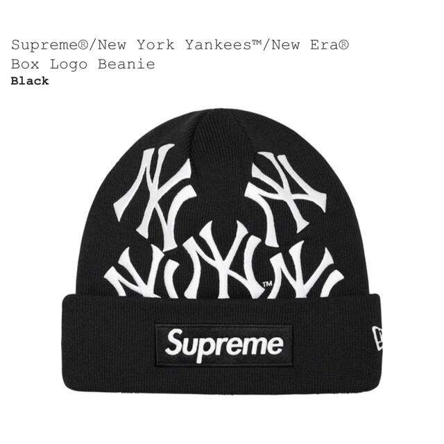 Supreme(シュプリーム)のSupreme YankeesNew EraBox Logo Beanie メンズの帽子(ニット帽/ビーニー)の商品写真