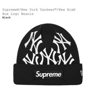 シュプリーム(Supreme)のSupreme YankeesNew EraBox Logo Beanie(ニット帽/ビーニー)