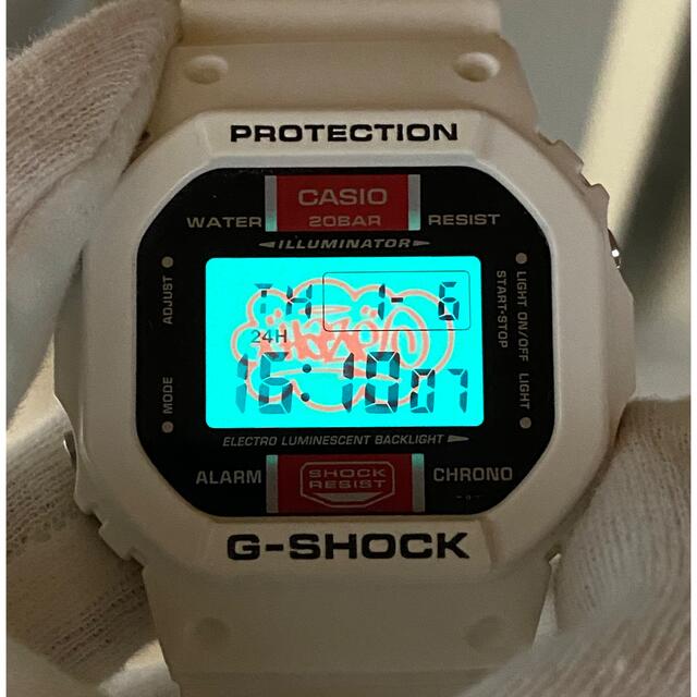 G-SHOCK(ジーショック)のコラボ/G-SHOCK/エリックへイズ/スピード/25th/限定/ホワイト/箱付 メンズの時計(腕時計(デジタル))の商品写真