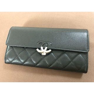 シャネル(CHANEL)のCHANEL マトラッセ ココマーク ラムスキン ウォレット A84426(財布)