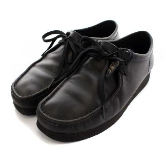 クラークス(Clarks)のクラークス ワラビー2 チャッカブーツ レザー シューズ UK8 黒(ブーツ)